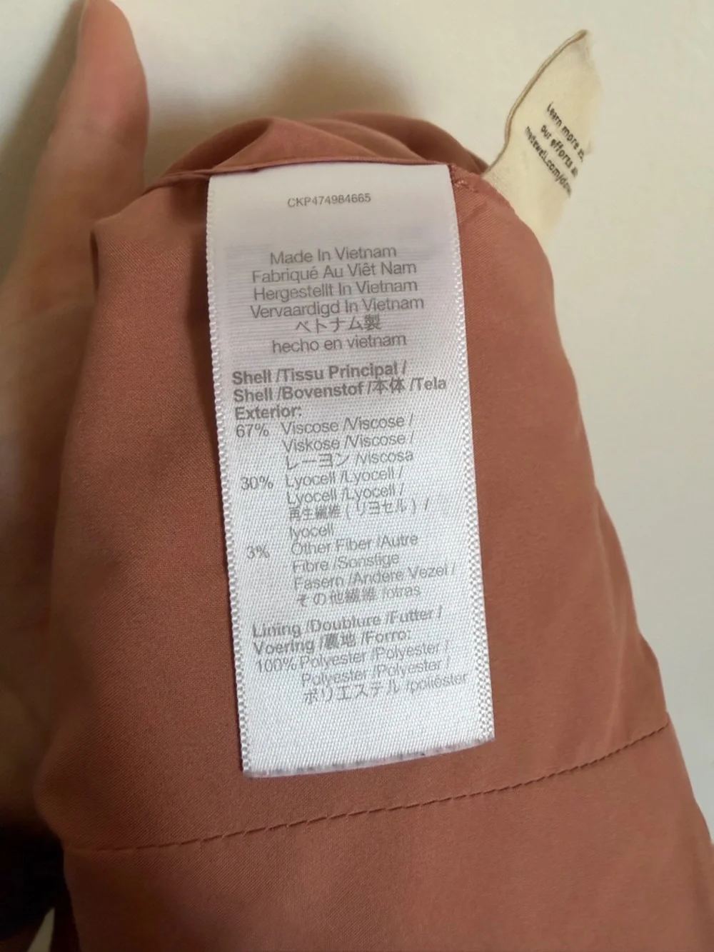 Madewell Dried Rose Katrina Crop Vest Top size 2 EUC - Picture 7 of 8